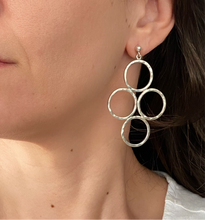 Load image into Gallery viewer, Nera Earrings – Bold Geometry in Handcrafted Silver
