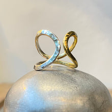 Load image into Gallery viewer, Eclipse Ring in Sterling Silver and Bronze