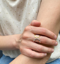 Load image into Gallery viewer, Eclipse Ring in Sterling Silver and Bronze