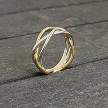 Load image into Gallery viewer, Silver and bronze small ring