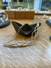 Load image into Gallery viewer, Handmade silver necklace made out of sterling silver wires
