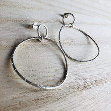 Load image into Gallery viewer, Silver Wave Earrings