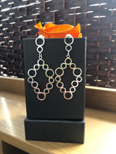 Load image into Gallery viewer, Large dangle silver earrings handmade