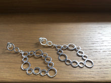 Load image into Gallery viewer, Large dangle silver earrings handmade