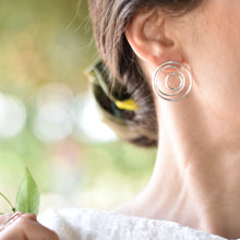 Load image into Gallery viewer, “Three faces of the Moon” earrings