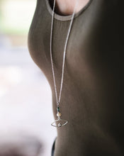 Load image into Gallery viewer, Evil eye tourmaline and pearl necklace