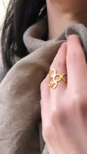 Load image into Gallery viewer, Large gold ring band handmade
