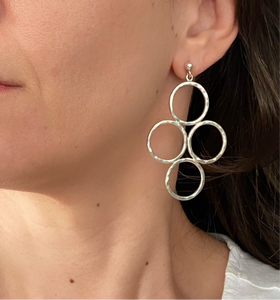 Nera earrings in silver