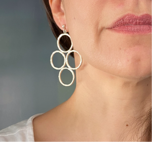 Nera earrings in silver