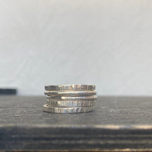 Load image into Gallery viewer, Stackable Sterling Silver Rings – 925 Silver Minimalist Ring Set (3 or 5)