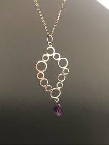 Dione necklace with amethyst