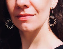 Load image into Gallery viewer, Helios tourmaline dangle earrings