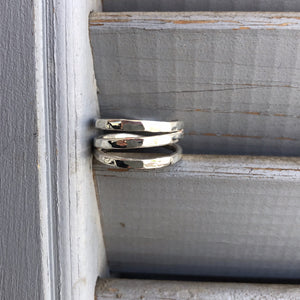 Silver Stripes Ring