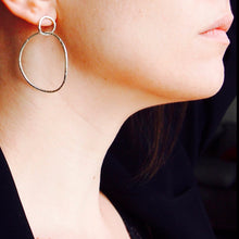 Load image into Gallery viewer, Silver Wave Earrings