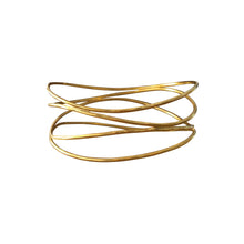 Load image into Gallery viewer, Gold Douple Wave Bracelet
