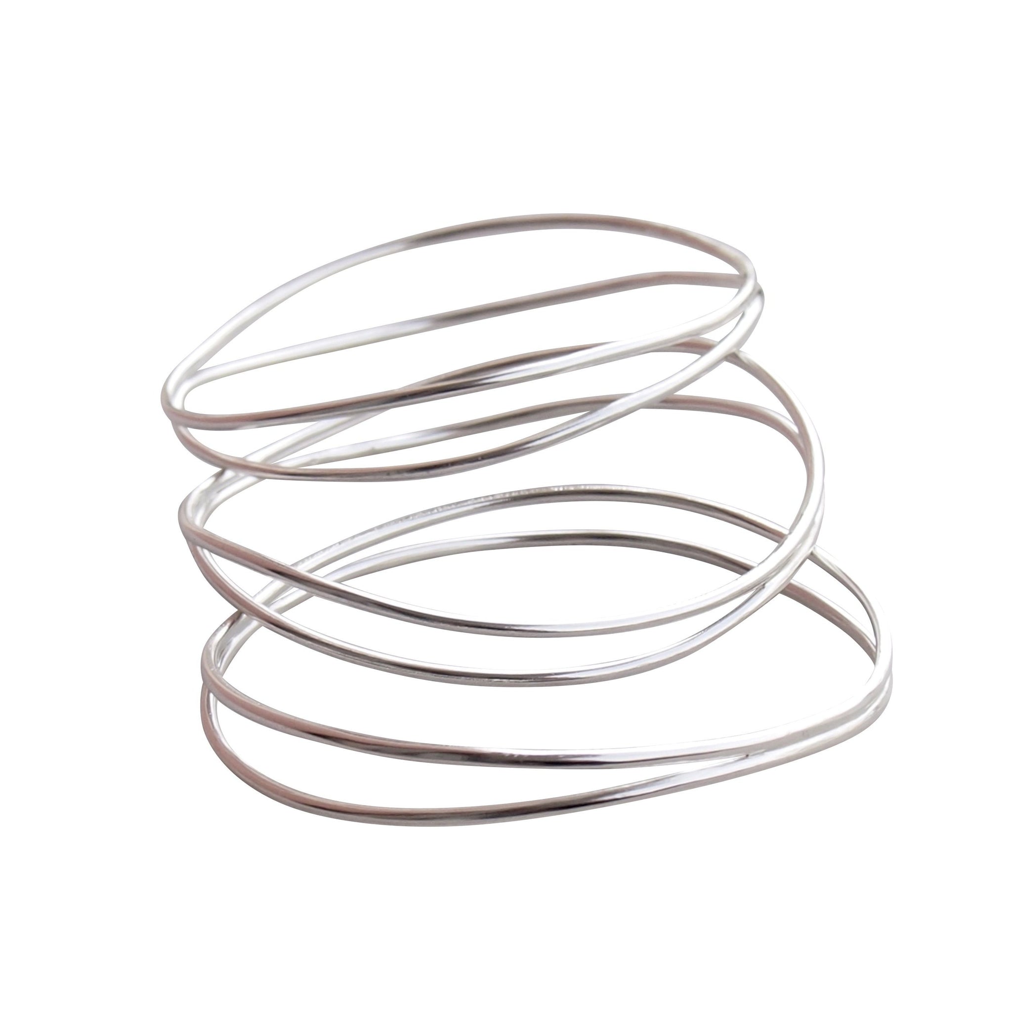 Wave bracelets in sterling silver – ElenaJewelryConcepts