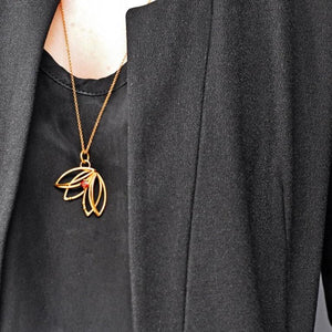 Tullip necklace gold-plated