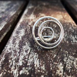 “Three faces of the Moon” Ring